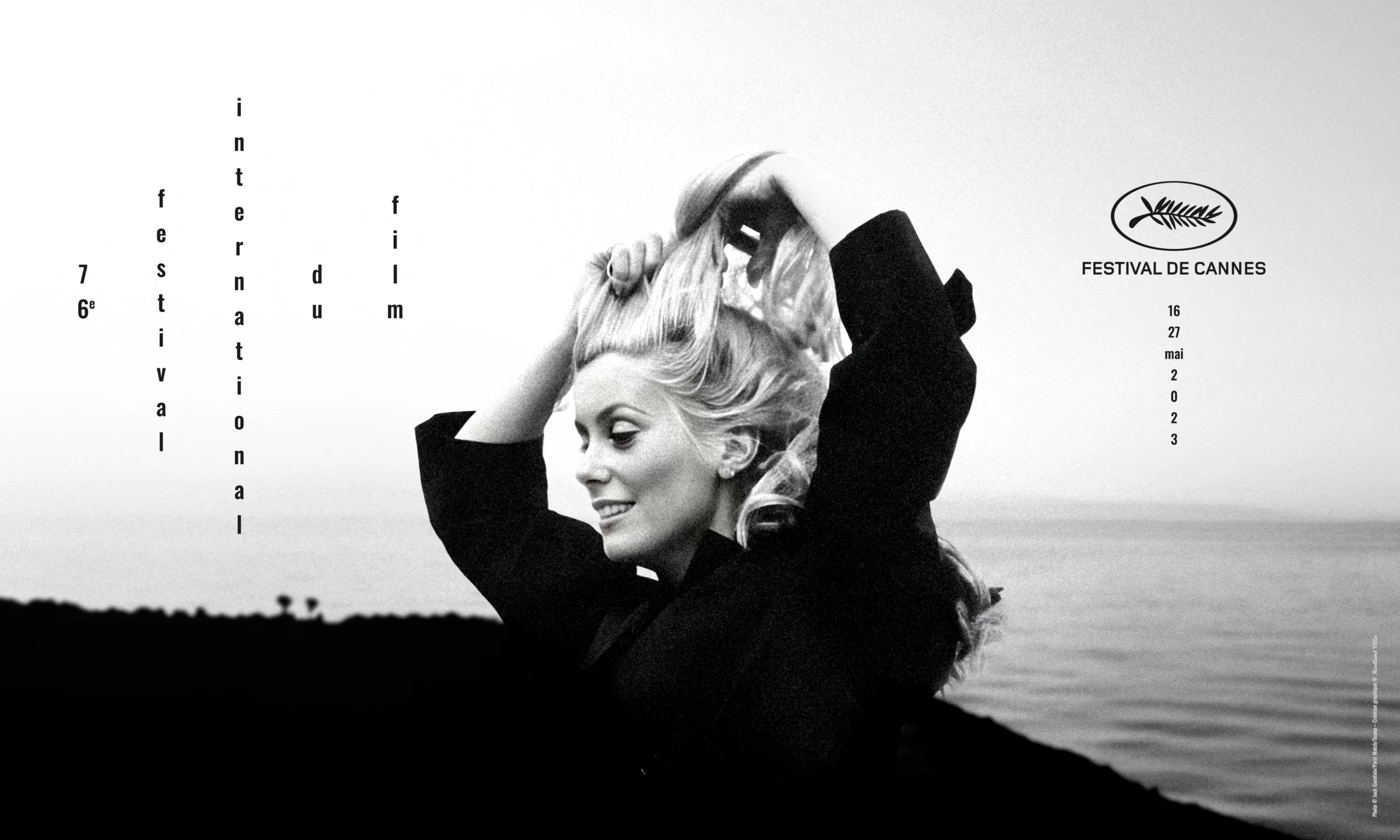 Catherine Deneuve, un portrait de l’actrice en noir et blanc